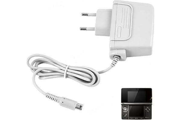 1,2 m universell laddare för Nintendo 3DS, 3DS XL, 2DS XL, DSi, DS Lite och New 3DS bärbar nätadapter med kabel, överhettningsskydd