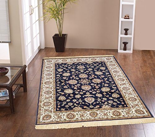 Oriental area rug Low Price Living Room Persian design RUBINE 492-BLU 200cm x 290cm (6'7" x 9'6") Carpet