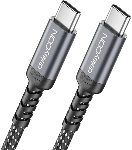 DeleyCON 0,15m Câble USB-C 3.1 A Court Câble De Charge Et Données USB-A Vers C Pour IPhone 17 16 15 Pro Max Air Galaxy A16 A56 S25 S24 S23 Pixel IPad Pro