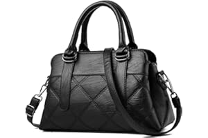 FANDARE Elegante Borsa da Donna Borsa a Mano Borsa a tracolla Spalla Borse Tote da donna Borsa Messenger in Pelle PU per Shopping Viaggio Partito Sacchetto Borsetta Nero