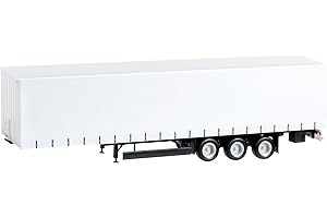 herpa Corona 076302-002 Corona 076302-002 - Semirremolque de 3 Ejes con protección en U en Miniatura para Manualidades, coleccionar y como Regalo, Multicolor