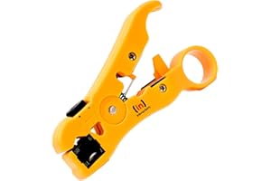 INBRACKETS Coax Cable Stripper Cutter Tool for Coaxial RG6 RG59 RG11 RG59 WF100 CAT5E CAT6