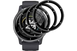 Beukei Pellicola Protettiva per Garmin Venu 2, 3 pezzi Vetri [copertura totale curva 3D] [Anti-Graffio] [Senza Bolle][Durezza 9H ] Pellicola Vetro Temperato