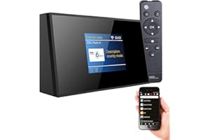 VR-Radio WLAN Radio Tuner: Digitaler WLAN-HiFi-Tuner mit Internetradio, DAB+, UKW, Fernbedienung (WLAN Radio mit Fernbedienung, WLAN Radio DAB, Stereoanlagen)