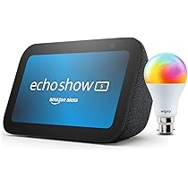 Amazon Echo Show 5 (Charcoal) | Smart display with Alexa, 2x Bass