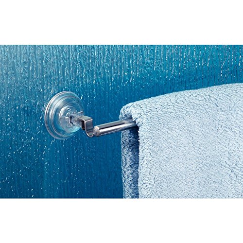 InterDesign 42120EU Power Lock Reo Handtuchstange mit Saugnäpfen, edelstahl Poliert - 3