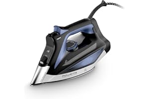 Rowenta Everlast Anticalc, Plancha vapor 2700 W, recolector de cal y función antical, de 220 g/min y constante de 45gr/min, suela Microsteam, Profile Láser antigoteo, azul, DW7320