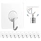 Chillyfit Adhesive hooks for wall heavy duty 10 Pack, Wall hooks for hanging strong, Wall hanger sticky hook, Hanger…