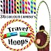Produktbild PRO Hula Hoops Reifen für Anfänger und Profis (Ultra-Grip) Faltbarer TRAVEL Hula Hoop ideal für Hoop Dance, Fitness Training, Zirkus, Festivals, Aerobic & FUN! - Größe 100cm / 25mm, Gewicht 650g (Schwarz / Orange)