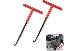 vcsjw Auspuff Federhaken,2 Stück Motorrad Auspuff T Haken Federzieher Bremse Federhaken zum Entfernen und Zusammenbauen,Metall Federzug für Motorrad Fahrrad - 16x8cm