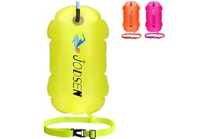 JODSEN Boa di Nuotata,Galleggiante Da Nuoto All'aperto,Boa Gonfiabile Borsa Asciutta Traino,Per Triathlon Snorkeling, Nuoto In Acque Libere Accessori L'allenamento Corsa,Bolla Altamente Visibile