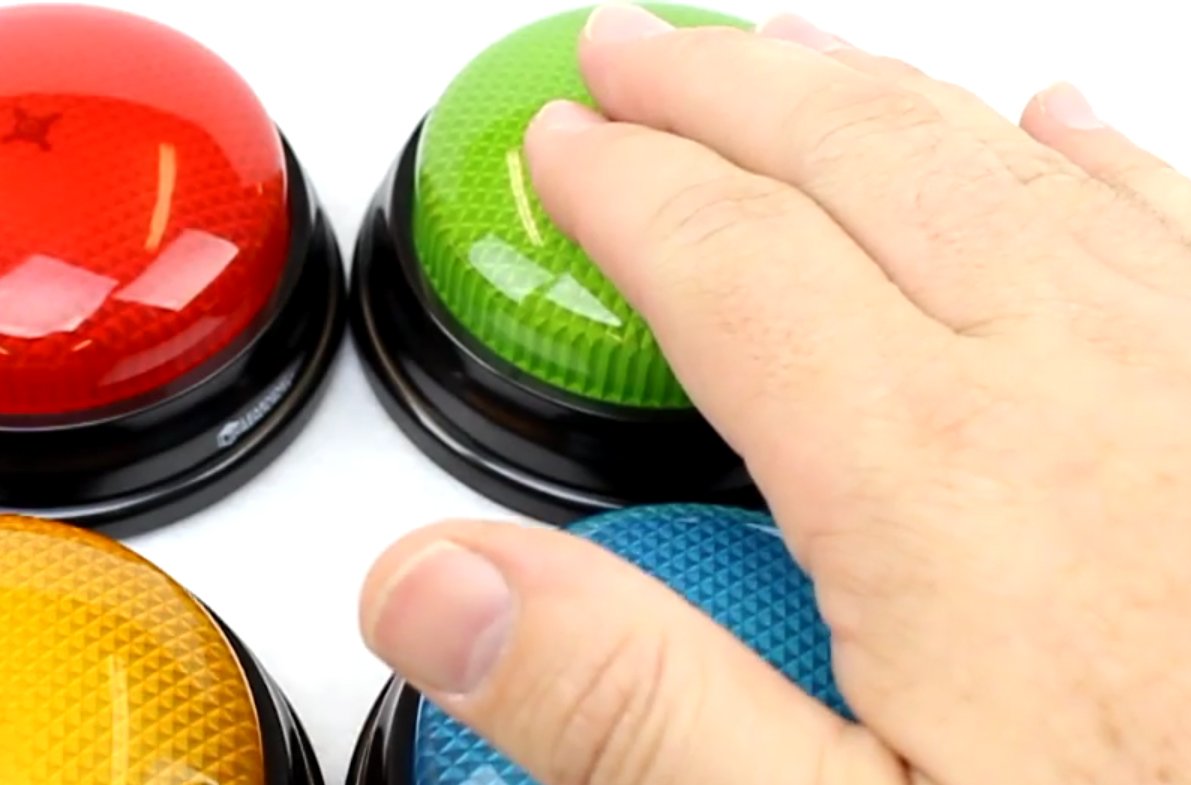Brigamo Responder zumbador Juego, zumbido con luz y Sonido, Juego de concursos - Imagen 4