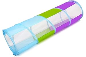 ADAMANTITE Kids Play Tunnel Tent for Toddlers,Colorful Pop Up Crawl Tunnel Toy for Baby or Pet, Collapsible Gift for Boy and Girl Play Tunnel Indoor and Outdoor Game,toddler tunnel