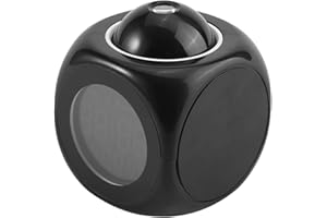 OKBYY Sveglia per proiettore a LED - Proiezione da parete LCD digitale multifunzione Display della temperatura con display vocale Sveglia a LED