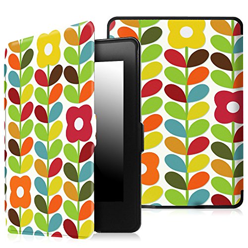 Fintie Kindle Paperwhite Hülle - Die dünnste und leichteste Smartshell Case Schutzhülle Tasche mit auto Sleep / Wake für den neuen Kindle Paperwhite 2016 (mit 300 ppi-Display, 6 Zoll, und integrierter Beleuchtung) und alle Modelle von 2012, 2013, 2014, 2015, Kindertraumgarten