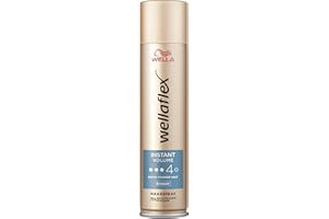 Wellaflex Instant Volume spray per capelli da donna, fino a 48 ore, tenuta extra forte, styling volumico, delicato sul cuoio capelluto, dermatologicamente testato, formula vegana, grado di tenuta 4,