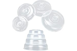 HAKZEON Set of 8 Microwave Food Cover, 4 Sizes Plastic Plate Covers with Steam Vent Hole, Dish Covers Splatter Guard for Food Heating and Preservation, 14/17/20/23cm