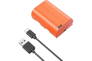 SMALLRIG LP-E6P Battery, 2520mAh Replacement USB-C Battery for Canon EOS R5 Mark II,R6 Mark II R5,R6,R7,5D Mark II,5D Mark IV,60D,70D,80D,90D, 2.5h Quick Full Charge, Fully Decoded - 5407