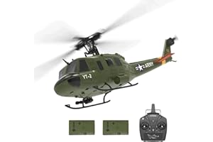 NULA YUXIANG F07 UH-1D RC elicottero per adulti, 1/34, 6 H 2,4 G 6 assi giroscopio 3D/6 G senza spazzole Elicottero radiocomandato aereo aereo Posizione del flusso ottico - 2 batterie