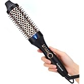 AraSyleon Thermal Brush Round Electric Ionic 38 mm, Dual Voltage | Electric Round Thermal Brush with 5 Temperature Levels (24
