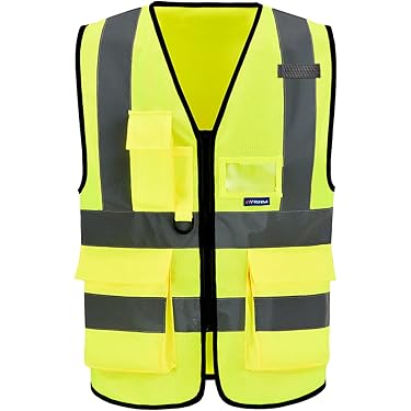 Nutabevr 2 PCS Gilet Réfléchissante Elastique Taille Ajustable, Gilet De Sécurité Forte Visibilité, Respirant Plein Air Gilet De Sécurité, Idéal Pour Hommes Et Femmes, Jogging, Vélo, Moto