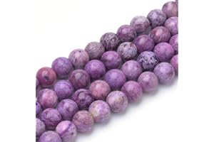 ‎PERLIN Perlin Lace Achat Edelstein Perlen 8mm Lila Kugel Schmuckstein, Schmuckdesign Schmuckzubehör, 18 stück