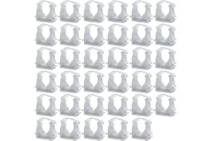 HLIWS Pinza clip,35 Pezzi Diametro interno 20 mm Morsetto per tubi in PPR Morsetti,morsetto,fascetta stringitubo con Un Diametro,Fissaggio Tubi per installazioni