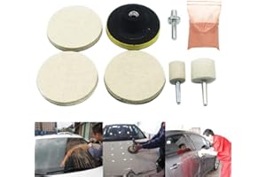 ‎JOYFAN JoyFan 8X Glaspolierer- / Kratzerentferner-Kit für Windschutzscheibe / Heckscheibe von Auto / SUV 8 Stück weiß