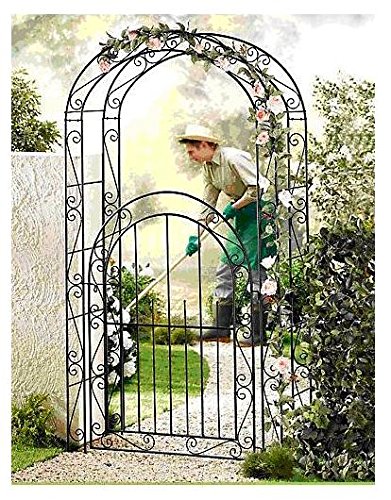 NEU Premium Rosenbogen massiv Design Torbogen Garten Rankhilfe Pergola 22054