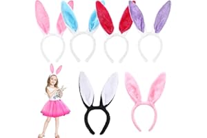 Forfamy Diadema De Conejito De Pascua, Diadema Orejas Conejo Accesorios Disfraz, Perfecto para fiestas de Pascua, Regalos de cumpleaños