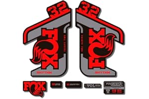 STAR SAM Pegatinas Compatibles con horquilla bici Fox 32 Rhythm 2021 1 CMT (Rojo)