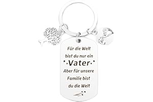 BICFUIOT Vatertagsgeschenk, Geschenk Vatertag, Geschenkideen zum Vatertag, Geschenke für Papa Geschenk, Bester Papa Geschenk Weihnachten, Vatertagsgeschenke Schlüsselanhänger Papa Geschenk Geburtstag Tochter