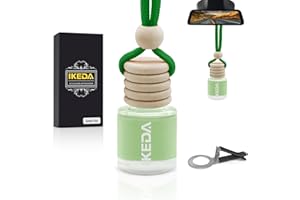 IKEDA CANDLE Ikeda Autoduft,Duftbaum Auto Innenraum,HäNgender Auto-Lufterfrischer,Geschenke FüR Frauen MäNner,HäNgender Lufterfrischer FüR Auto & Zuhause (10 ml / 1 Stück, Grüner Tee)