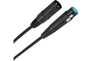 Plugger Adaptateur DMX XLR mâle 3 broches vers XLR femelle 5 broches. Longueur 30 cm. Signal symétrique + masse spécial DMX. Contrôle de l'éclairage et les effets de scène. Pupitre/console DMX Noir