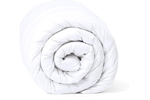 Amazinggirl Piumino tutto l'anno 135 x 200 cm - 2. scelta Coperta Trapuntata Calda Bianca in Microfibra