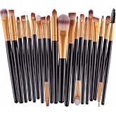 MUJGAN 20's Professional Soft Makeup Brush Set Black Color