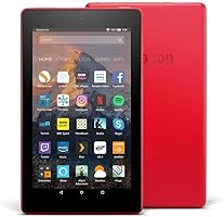 Fire 7 Tablet with Alexa, 7" Display, 8 GB, Punch Red — with Special Offers