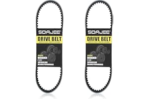 SOAJEE 2Pcs 842 20 30 CVT Drive Belt for 125cc - 150cc 232cc GY6 152QMI 152QMJ 157QMI 157QMJ 4-stroke Long Case Engine Motorcycle Scooter ATV Go Kart Moped Quad wheeler Roketa Jmstar TaoTao