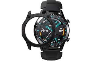 SIKAI CASE Ultracienkie etui ochronne kompatybilne z Huawei Watch GT 2 46 mm Smartwatch, miękkie elastyczne ochraniacze TPU, odporne na zarysowania, odporne na wstrząsy, smukła obudowa ramy (czarny)