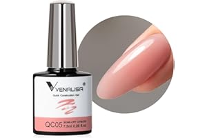 V VENALISA VENALISA Gel Construction Ongle UV Builder Gel natur couleur rose nude pink fumé Vernis Gel UV Semi Permanent pour Réparation de Manucure,Kit Manucure