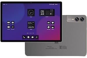 DOMO Slate SL40 2C 10 Inch Android Tablet, IPS Display, 4G Dual SIM, 4GB RAM+32GB Storage (Expandable to 1TB) Octa-Core Processor, GPS, WiFi, Bluetooth, for Students Foundation Exams -Grey