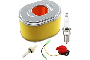 MCHNIC Air Filter with Spark Plug Petrol Filter Stop Switch for Scheppach HP1100S HP1300S HP1200S HP2200S Vibrating Plate