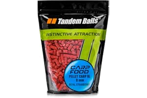 Tandem Baits Carp Food XL Pellet, D'appâts pour carpes, Pêche de la Carpe, Peche, Pop-Ups, Bouillette Carpe, Professionnel Accessoires de Pêche Carpe 8mm 1-10kg