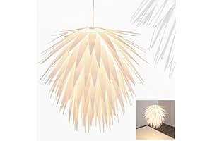 HOFSTEIN Lampa wisząca Grinder, nowoczesna lampa wisząca z tworzywa sztucznego w kolorze białym, Ø55cm, maks. wysokość 140cm, E27, bez żarówek