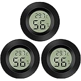 Thlevel 3X Mini LCD Digital Thermometer Temperatur Luftfeuchtigkeit Tester Hygrometer für Kühlschrank Aquarium -50°C~+70°C (3