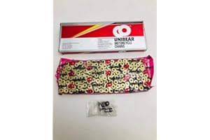 PGONA CATENA PER MOTO 415H 140 MAGLIE ORO CHAIN 415H 140 LINKS GOLD