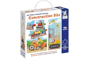 CAPTAIN SMART My first Jigsaw Puzzle Construction Site, Jigsaw Puzzle Sets for Children 2-year-olds, Progressive Puzzles for little girls and boys, Games for Children, Kids games, Gifts for girl & boy