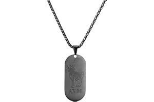 AFSTALR Segno Zodiacale Collana Pendente Piatto militare Argento/Oro/Nero Zodiaco Collana Regalo di Natale Uomo