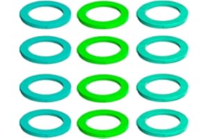 Magura, Ma2015 Brake Caliper Covers Kit 4 Piston Caliper (Neon Green, Cyan, Mint Green) (Pack = 12 Pieces), Multicolour U Brake Caliper Cover, Unisex-Adult.