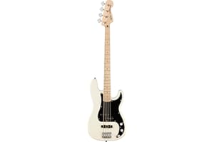 Squier by Fender Affinity Series Precision, Bajo Eléctrico, Diapasón de Arce, Blanco Olímpico, Incluye cursos virtuales gratuitos en Fender Play
